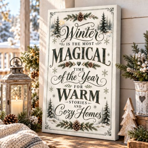 Winter is the most Magical time of the year - vászonkép