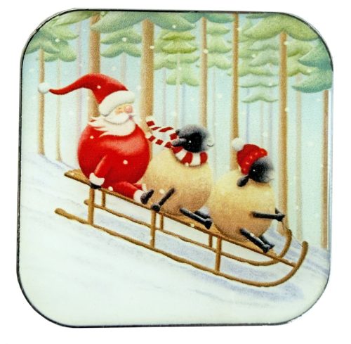 XA78 Santa's Sled Squad  - Tűmágnes 4x4 cm