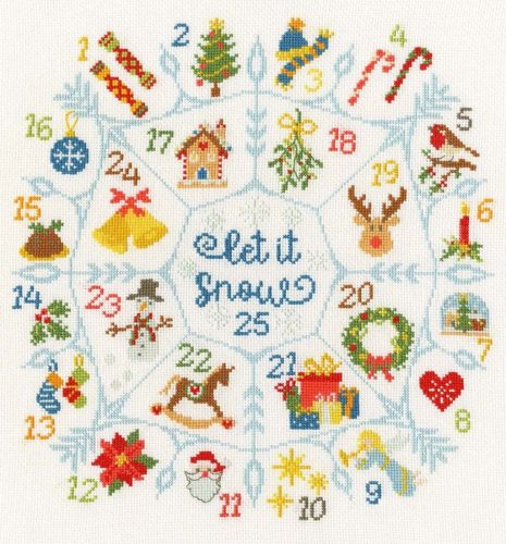 XBD22 Karácsonyi visszaszámlálás 27x29 cm