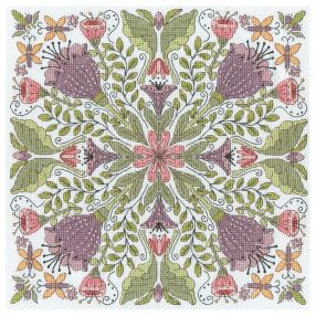 XBUF02 Beth Buffington - Bursting Blooms 26x26 cm