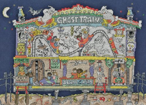 XCT46 Amanda Loverseed - Cut Thru' Ghost Train 36x26 cm