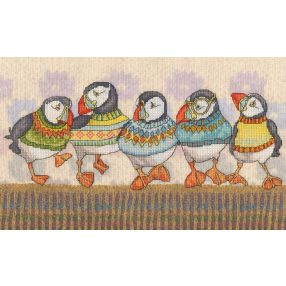 XEB01 Emma Ball - A Fair Isle Flock 31x19 cm