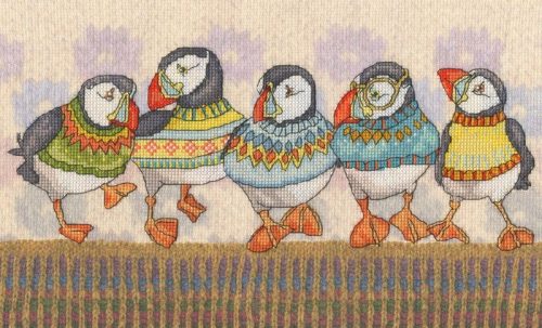 XEB01 Emma Ball - A Fair Isle Flock 31x19 cm