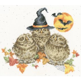 XHD145 Hannah Dale - Happy Owl-o-ween 33x29 cm
