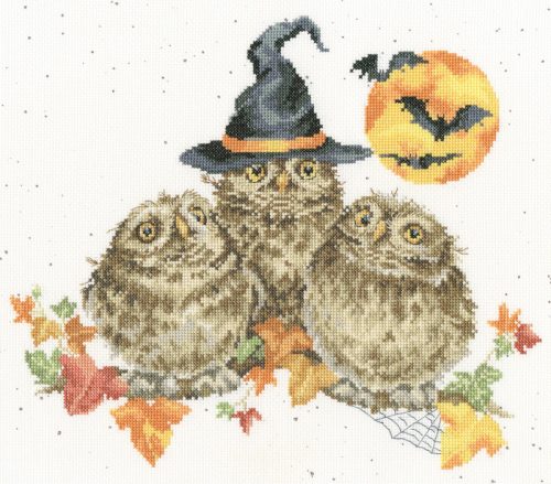 XHD145 Hannah Dale - Happy Owl-o-ween 33x29 cm