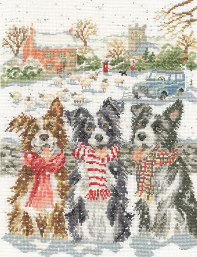 XHD146 Hannah Dale - While Shepherds Watched 26x34 cm