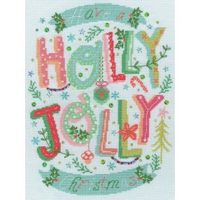 XHY12 Holly Jolly Christmas 22x29 cm