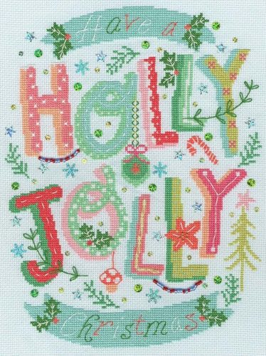 XHY12 Holly Jolly Christmas 22x29 cm