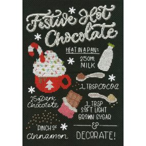 XLJ01 Letters By Julia - Festive Hot Chocolate 18x26 cm