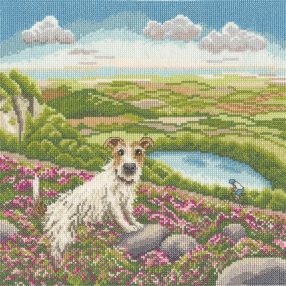 XLP25 Állatorvos és kutyája 26x26 cm