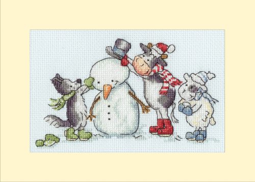 XMAS77 Kate Garrett - Hat, Scarf. Gloves! 16x10 cm