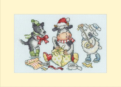 XMAS78 Kate Garrett - Wrap, Ribbon, Gift! 16x10 cm