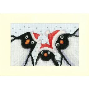 XMAS89 Julie Oldham - Penguin Selfie 16x10 cm