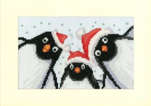 XMAS89 Julie Oldham - Penguin Selfie 16x10 cm