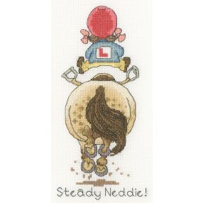 XT9 Norman Thelwell - Steady Neddie! 11x22 cm