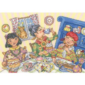 XWB02 Wendy Brown - Tea és torta 33x24 cm