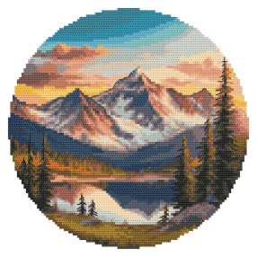 Z10890 Picturesque lake 20x20 cm