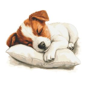 Z10930 Puppy on a pillow 40x40 cm
