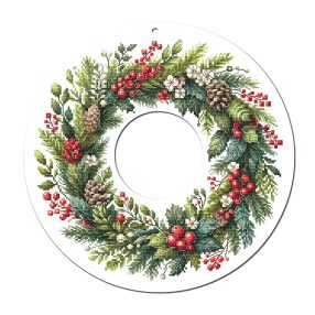 Z10940 Winter wreath 40x40 cm