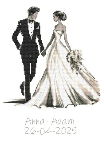 Z10952 Wedding memory - Young Couple 25x35 cm