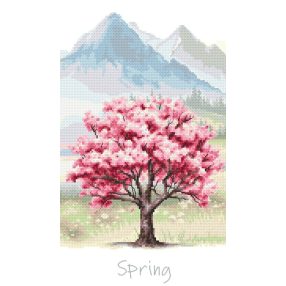 Z10956 Four seasons - Spring tree 20x35 cm