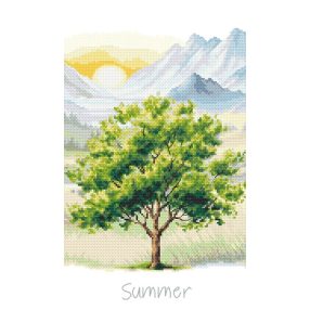 Z10957 Four seasons - Summer tree 20x35 cm