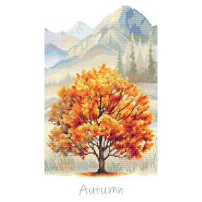 Z10958 Four seasons - Autumn tree 20x35 cm