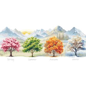Z10960 Four seasons - Trees 80x35 cm