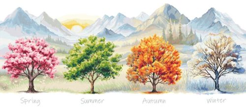 Z10960 Four seasons - Trees 80x35 cm