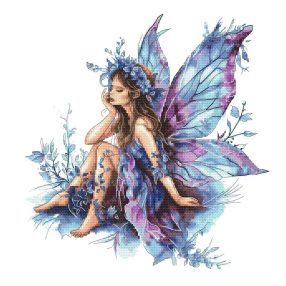 Z10967 Lila tündér 30x30 cm