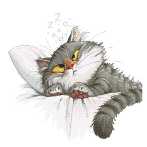Z11041 What do cats dream about 40x40 cm