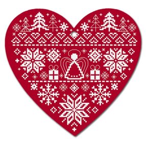 Z11049 Christmas heart I 20x19 cm