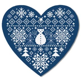 Z11050 Christmas heart III 20x19 cm