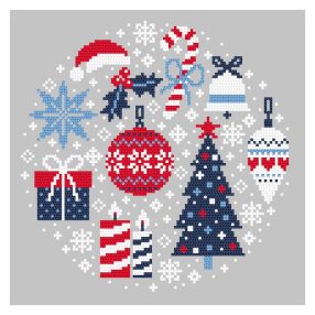 Z11053 Christmas sampler 20x20 cm