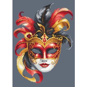 Z11089 Velencei maszk 25x35 cm