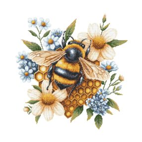 Z11125 Bee on honeycomb 40x40 cm