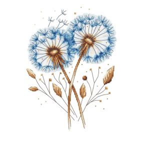 Z11138 Blue dandelions 30x20 cm