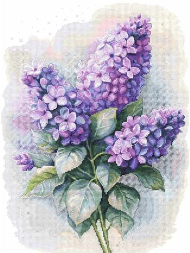 Z11205 Akvarell orgonák 30x40 cm