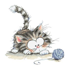 Z11428 Mischievous kitten 25x25 cm