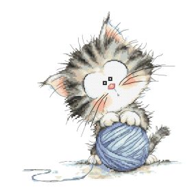 Z11429 Mischievous kitten 25x25 cm