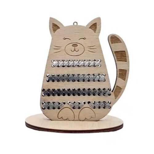 Z11438 Embroidery kit on plywood for children - Cat 7,5x6,5 cm