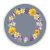ZU10579 Round napkin with spring flowers 50 cm