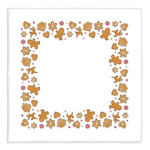 ZU11167 Tablecloth with gingerbread 90x90 cm