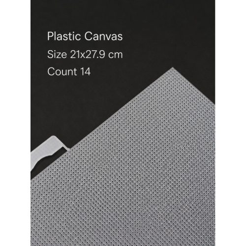 a2114 Műanyag keresztszemes alap 14ct - átlátszó 21x27,9 cm