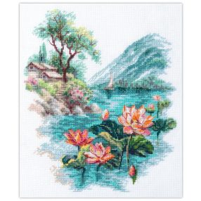 ci-070-001 Blooming Lotuses 22x26 cm