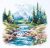 ci-070-043 Life Flows 26x26 cm