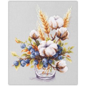 ci-510-226 Blooming Cotton and Blueberry 18x23 cm