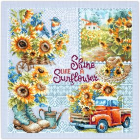 ci-540-704 Shine like a Sunflouer! 26x26 cm