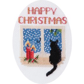 dwcdx48  Christmas Cat 9x13,3cm