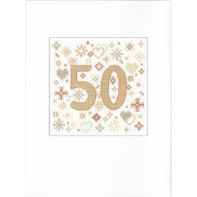 hc-1376a Card - Congratulations 50  20x15 cm